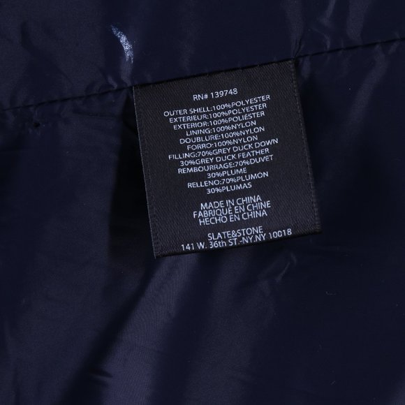 SLATE & STONE NWT $598 Men's Down Puffer Jacket